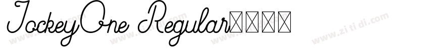 JockeyOne Regular字体转换